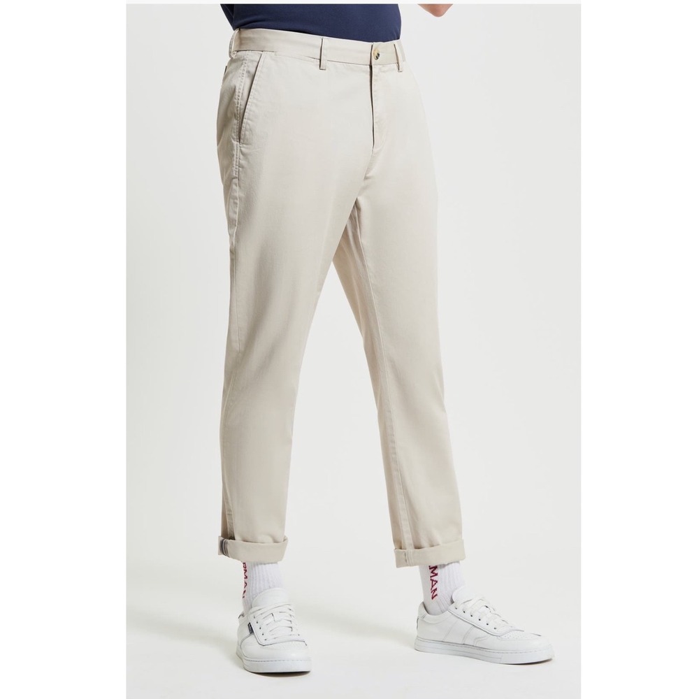 Ben Sherman Mens Slim Fit Stretch Chino Pants Stone Beige BS33WB008 30W 32L NWT